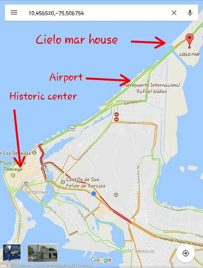 Bed & Breakfast Bed And Breakfast Cielo Mar Cartagena
